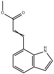 2-Propenoic acid, 3-(1H-indol-7-yl)-, Methyl ester Struktur