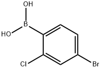 4-Bromo-2-chlorophenylboronic acid Struktur