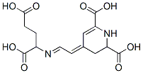 1,2,3,4-Tetrahydro-4-[2-[(1,3-dicarboxypropyl)imino]ethylidene]pyridine-2,6-dicarboxylic acid Struktur