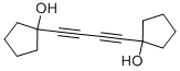 1,4-BIS(1-HYDROXYCYCLOPENTYL)-1,3-BUTADIYNE Struktur