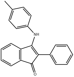 2-phenyl-3-(4-toluidino)-1H-inden-1-one Struktur