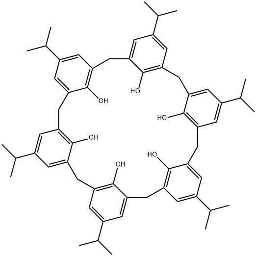 P-ISOPROPYLCALIX[6]ARENE Struktur