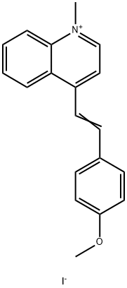 4-[(Z)-2-(4-METHOXYPHENYL)ETHENYL]-1-METHYLQUINOLINIUM IODIDE Struktur