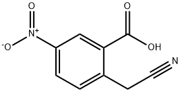 Benzoic acid, 2-(cyanomethyl)-5-nitro- (9CI) Struktur