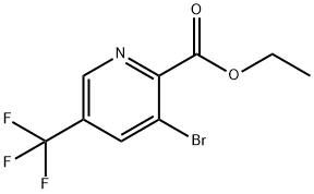 Ethyl 3-bromo-5-(trifluoromethyl)-2-pyridinecarboxylate Struktur