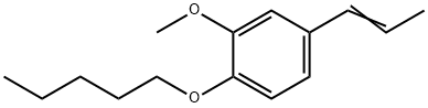 2-pentyloxy-5-prop-1-enylanisole  Struktur