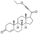 17-(1-oxo-3-ethoxy-2-propynyl)androst-4-en-3-one Struktur