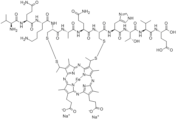 MICROPEROXIDASE (MP-11) SODIUM SALT Struktur