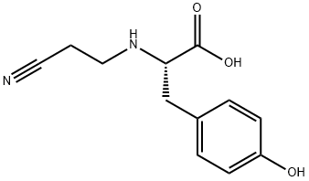 N-(2-Cyanoethyl)-L-tyrosine Struktur