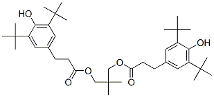 Bis[3-[3,5-di(tert-butyl)-4-hydroxyphenyl]propionic acid]2,2-dimethyltrimethylene ester Struktur