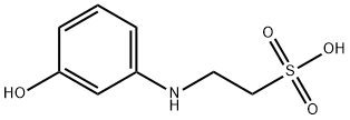 2-(3-hydroxyphenylamino)ethanesulfonic acid Struktur