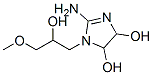 2-amino-4,5-dihydro-4,5-dihydroxy-1-(2'-hydroxy-3'-methoxy-1'-propyl)imidazole Struktur