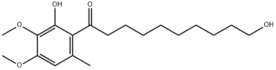 6-(10-hydroxydecanoyl)-2,3-dimethoxy-5-methylphenol Struktur