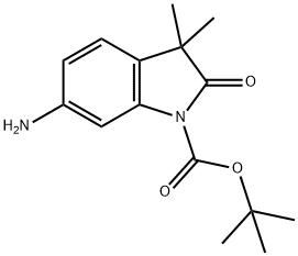 1-Boc-6-aMino-3,3-diMethyl-2-oxo-2,3-dihydro-indole Struktur