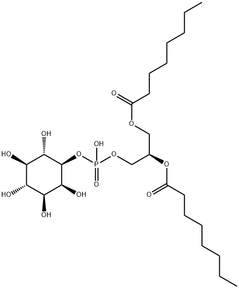 1,2-dioctanoyl-sn-glycero-3-phosphoinositol Struktur