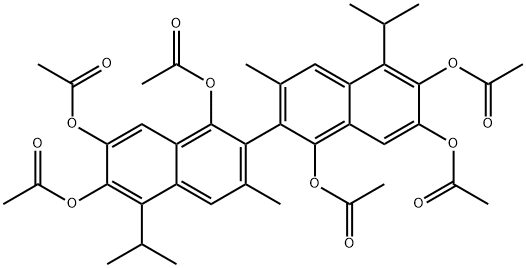 APOGOSSYPOL HEXAACETATE Struktur