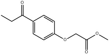 methyl (4-propionylphenoxy)acetate Struktur