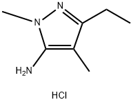 5-ETHYL-2,4-DIMETHYL-2H-PYRAZOL-3-YLAMINEHYDROCHLORIDE Struktur