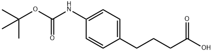 4-(BOC-4-AMINOPHENYL)-BUTANOIC ACID Struktur