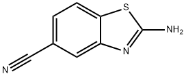 5-Benzothiazolecarbonitrile,2-amino-(9CI) Struktur