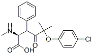 beta-(2-(p-Chlorophenoxy)-2-methylpropionyl)phenylalanine methyl ester Struktur