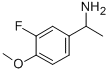 1-(3'-FLUORO-4'-METHOXYPHENYL)ETHYLAMINE Struktur