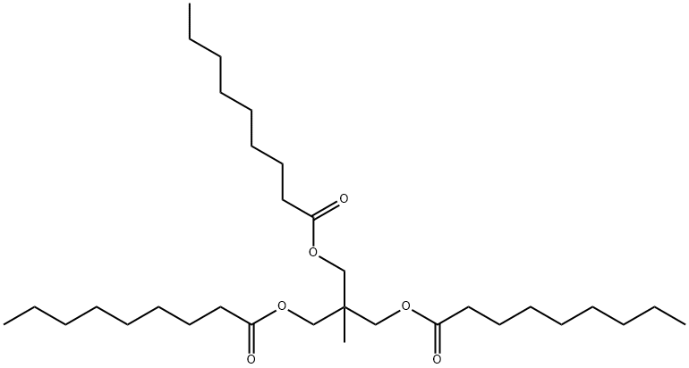 2-methyl-2-[[(1-oxononyl)oxy]methyl]propane-1,3-diyl dinonan-1-oate Struktur