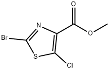 Methyl 2-bromo-5-chloro-1,3-thiazole-4-carboxylate Struktur