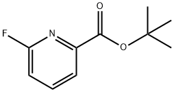 2-Pyridinecarboxylic acid, 6-fluoro-, 1,1-diMethylethyl ester Struktur