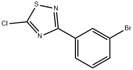 3-(3-Bromo-phenyl)-5-chloro-[1,2,4]thiadiazole Struktur