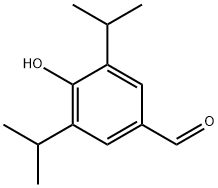 4-hydroxy-3,5-bis(isopropyl)benzaldehyde Struktur