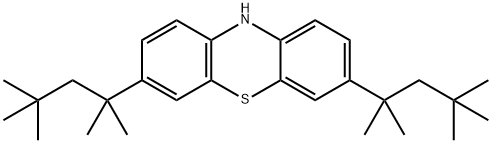 3,7-bis(1,1,3,3-tetramethylbutyl)-10H-phenothiazine Struktur