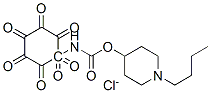 (1-butyl-3,4,5,6-tetrahydro-2H-pyridin-4-yl) N-(2-heptoxyphenyl)carbam ate chloride Struktur