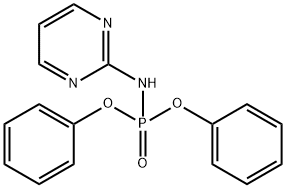 N-(2-Pyrimidinyl)phosporamidic acid diphenyl ester Struktur