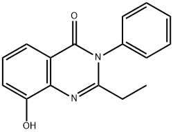 4(3H)-Quinazolinone,  2-ethyl-8-hydroxy-3-phenyl- Struktur