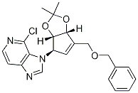 3-((3aS,4R,6aR)-6-(benzyloxyMethyl)-2,2-diMethyl-4,6a-dihydro-3aH-cyclopenta[d][1,3]dioxol-4-yl)-4-chloro-3H-iMidazo[4,5-c]pyridine Struktur