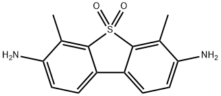 4,6-Dimethyl-3,7-diaminodibenzothiophene 5,5-dioxide Struktur