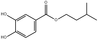 Benzoic acid, 3,4-dihydroxy-, 3-Methylbutyl ester Struktur