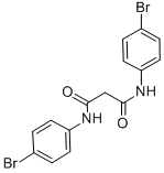 N,N''-BIS-(4-BROMO-PHENYL)-MALONAMIDE Struktur