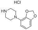 1-(BENZO[D][1,3]DIOXOL-4-YL)PIPERAZINE HYDROCHLORIDE Struktur