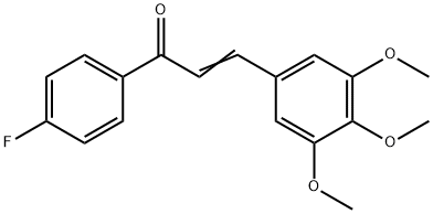 1-(4-FLUOROPHENYL)-3-(3,4,5-TRIMETHOXYPHENYL)PROP-2-EN-1-ONE Struktur