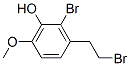 2-BROMO-3-(2-BROMOETHYL)-6-METHOXYPHENOL Struktur