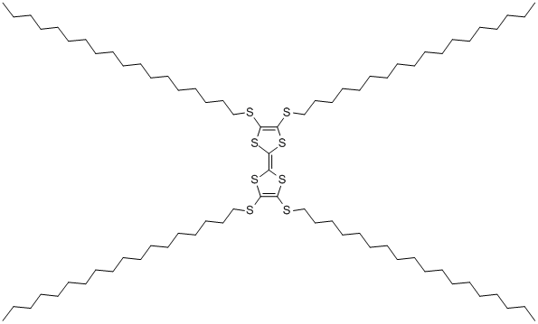 TETRAKIS(OCTADECYLTHIO)TETRATHIAFULVALENE Struktur