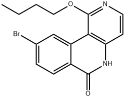 Benzo[c][1,6]naphthyridin-6(5H)-one, 9-broMo-1-butoxy- Struktur