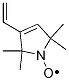 1-Oxyl-2,2,5,5,-tetramethyl-3-vinyl-△3-pyrroline Struktur