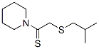 Piperidine,  1-[2-[(2-methylpropyl)thio]-1-thioxoethyl]-  (9CI) Struktur