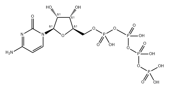 cytidine 5'-tetraphosphate Struktur