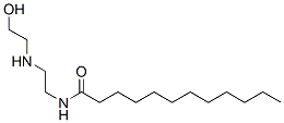 N-[2-[(2-hydroxyethyl)amino]ethyl]dodecanamide Struktur