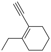 Cyclohexene, 1-ethyl-2-ethynyl- (9CI) Struktur