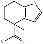 Benzo[b]thiophene-4-carbonyl chloride, 4,5,6,7-tetrahydro-4-methyl- (9CI) Struktur